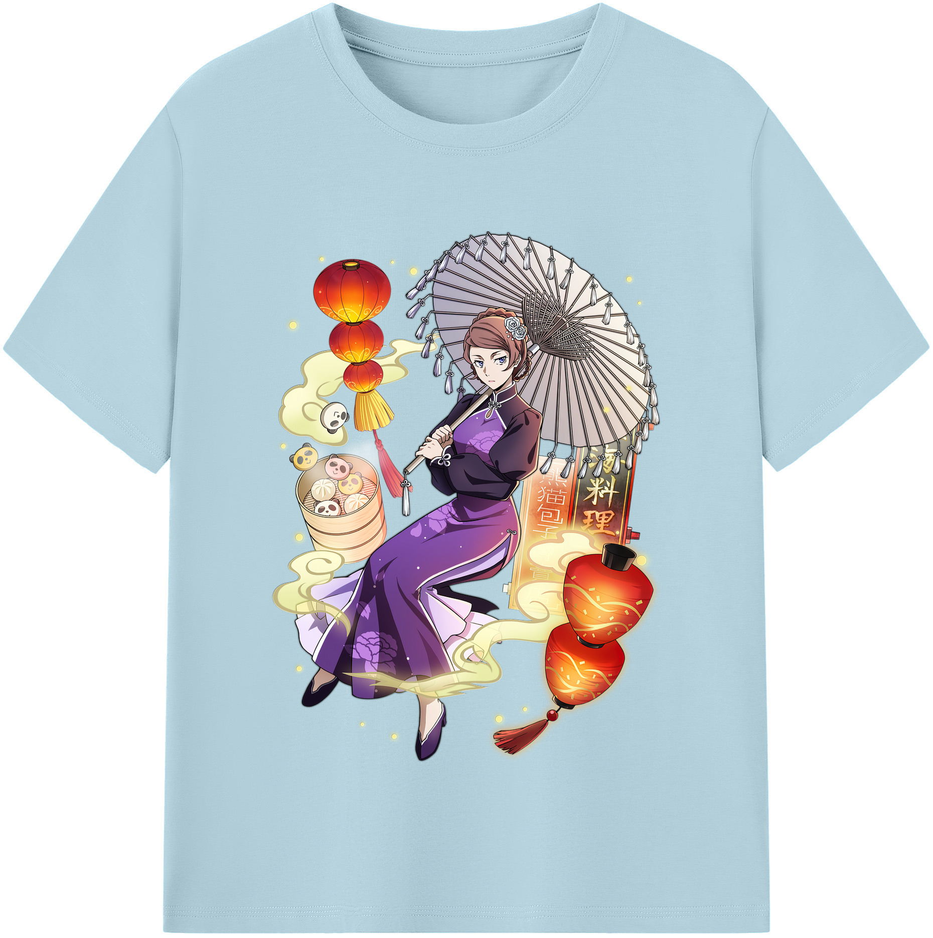 （画像用） 文豪ストレイドッグス Bungo Stray Dogs 綿100％半袖Tシャツ（フロントプリント）
